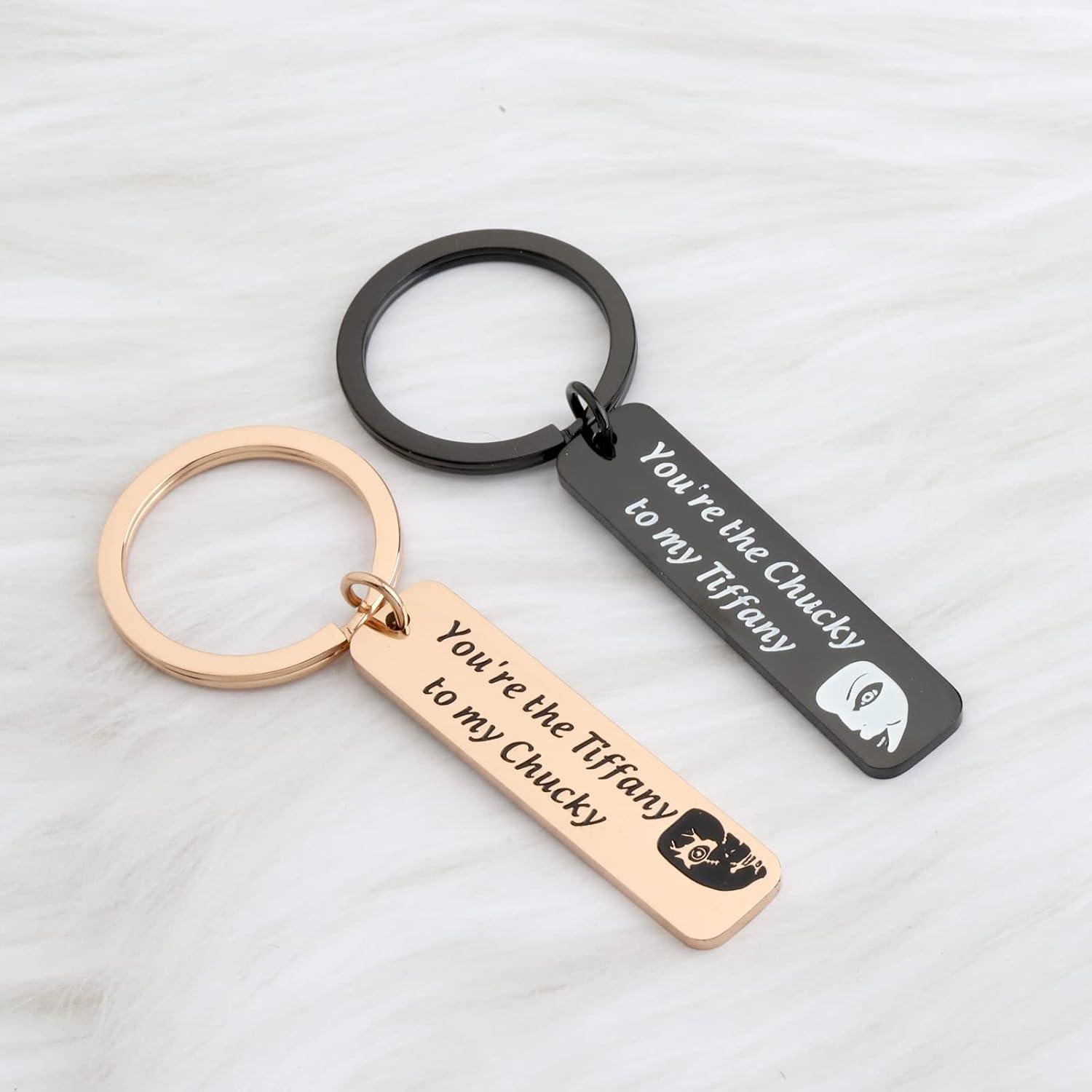 Set de Llaveros Chucky y Tiff - Regalo de Terror para Parejas