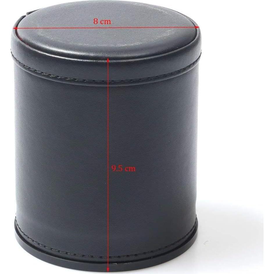 Juego de Taza de Dados RERIVER con 6 Dados y Forro de Fieltro