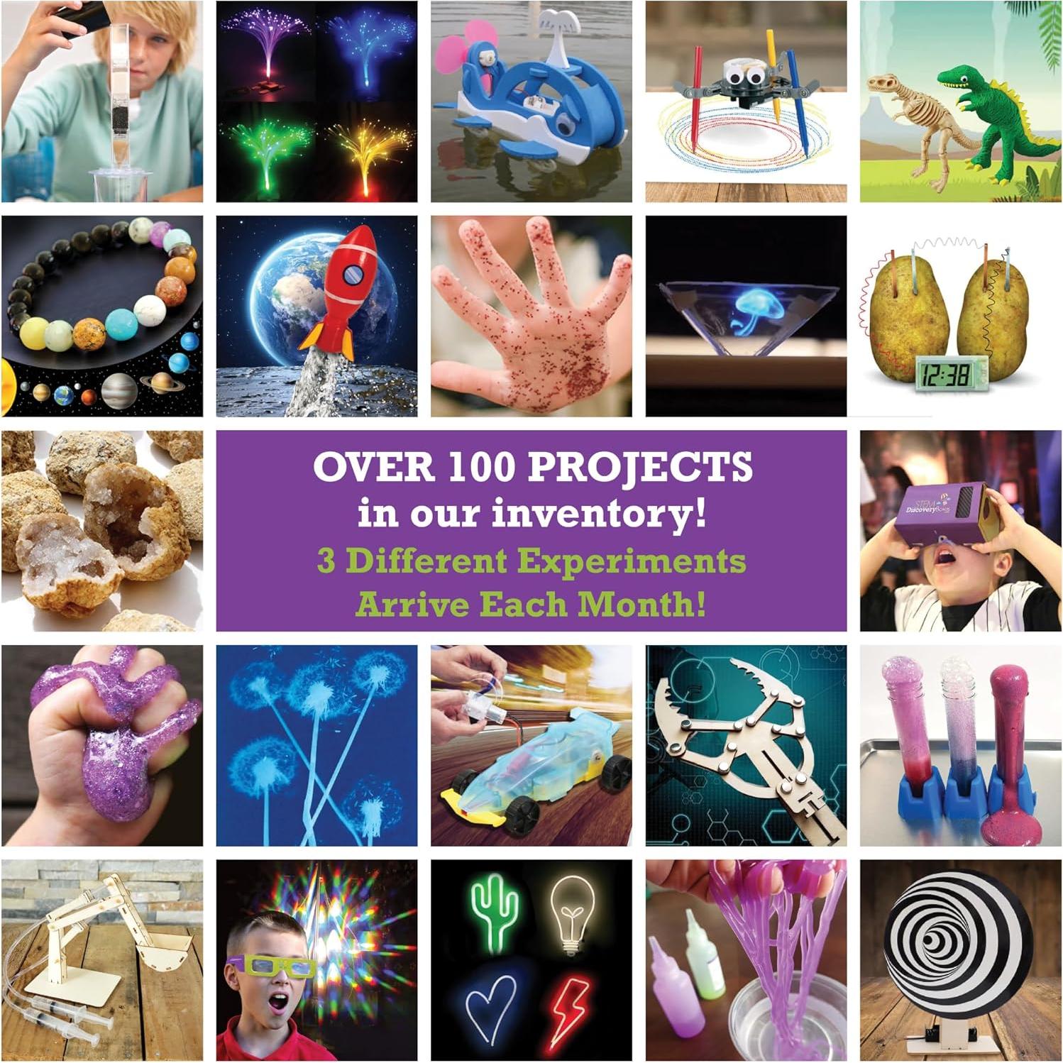 Caja de Descubrimiento STEM - 12 Kits Mensuales para Niños 7-12 Años