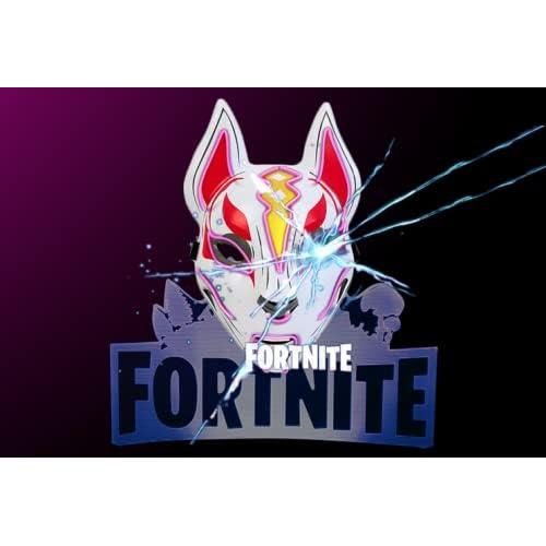 Máscara LED Zorro Fortnite Drift Cosplay Brillante Unisex