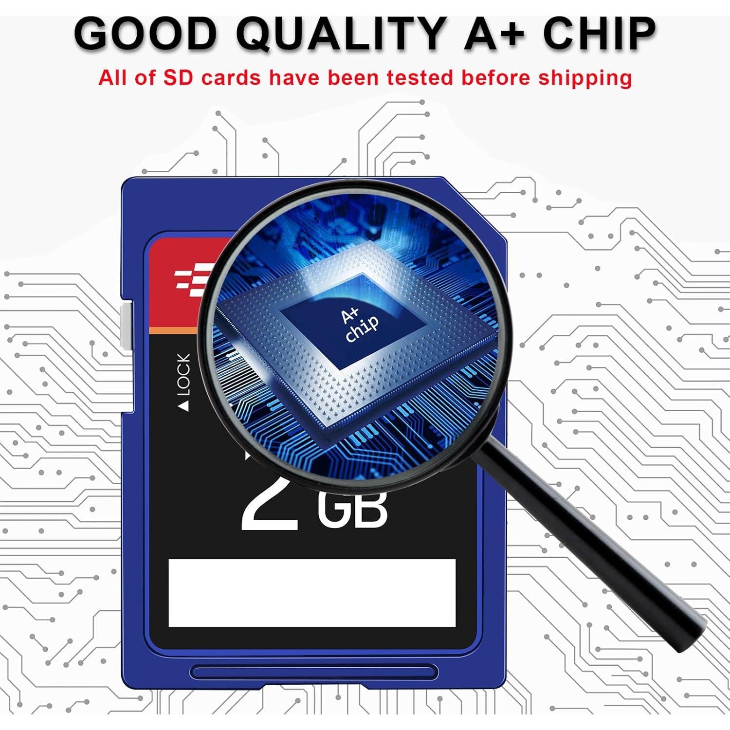 Paquete de 5 Tarjetas SD 2GB EASTBULL Clase 6 UHS-I