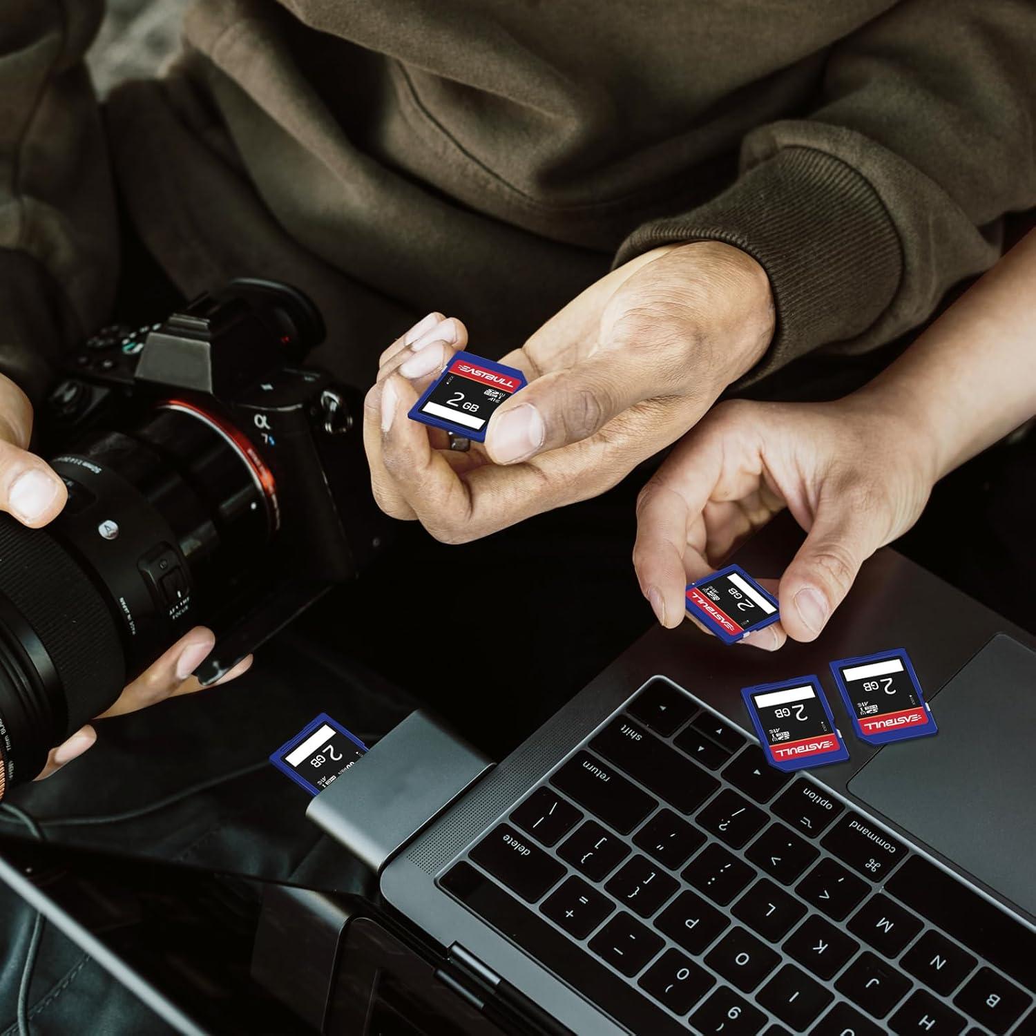 Paquete de 5 Tarjetas SD 2GB EASTBULL Clase 6 UHS-I