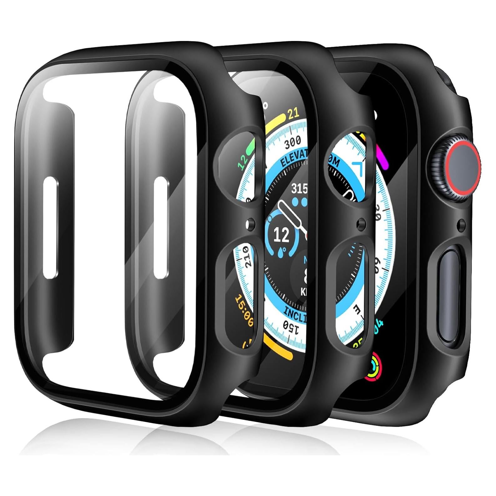 Funda Dura para Apple Watch 41mm EWUONU con Vidrio Templado