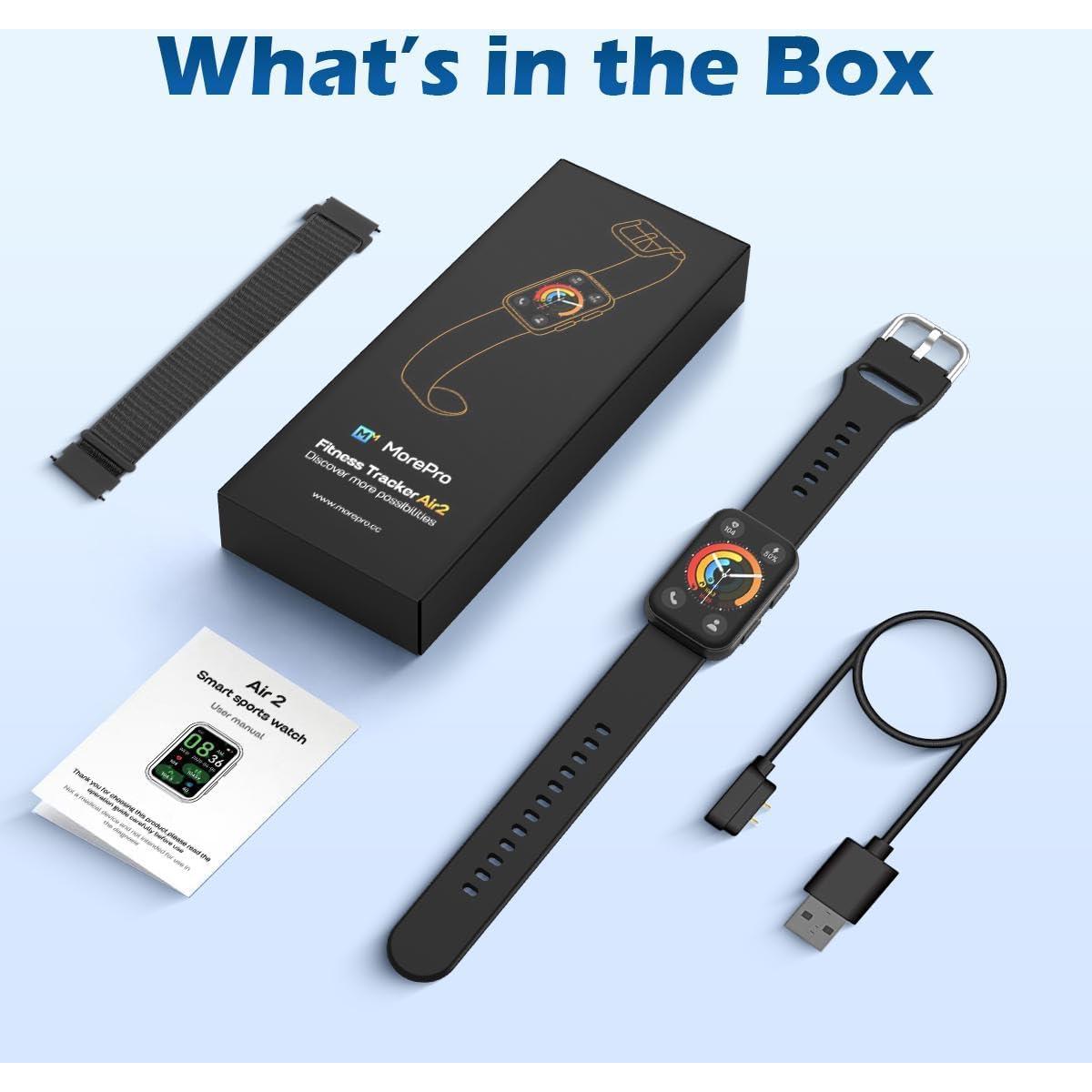 Reloj Fitness MorePro AIR 2 con Monitoreo de Salud 24/7