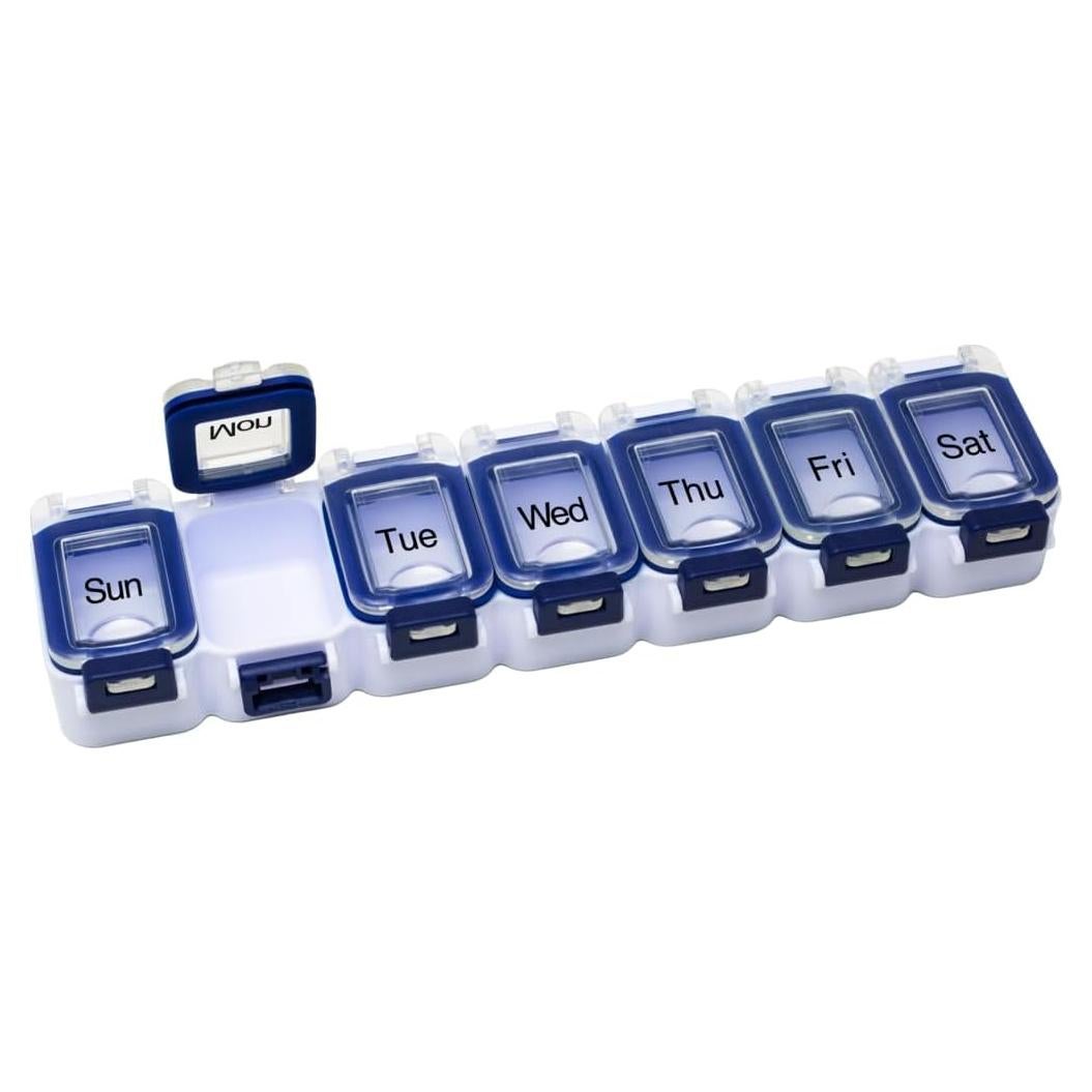 Caja de Pastillas Impermeable EZY DOSE 7 Días Azul