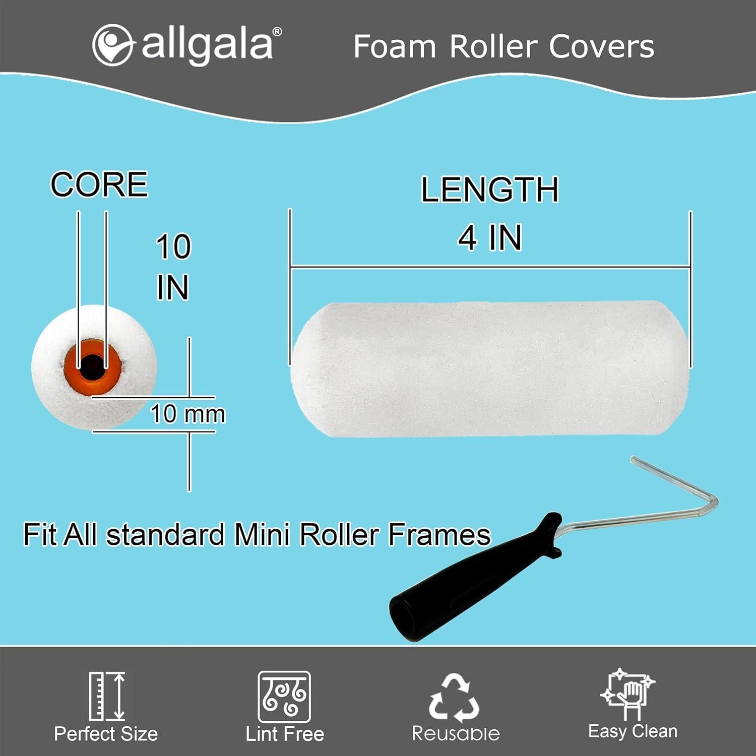 Rodillo de Pintura de Espuma Allgala 10 cm - Paquete de 6