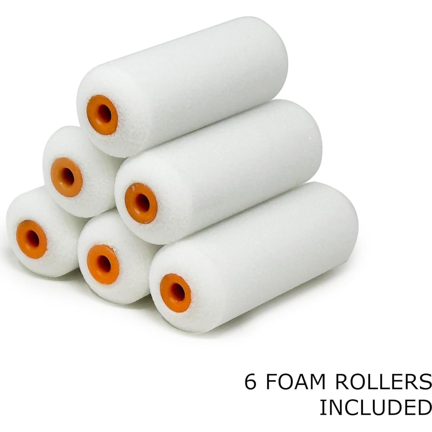 Rodillo de Pintura de Espuma Allgala 10 cm - Paquete de 6