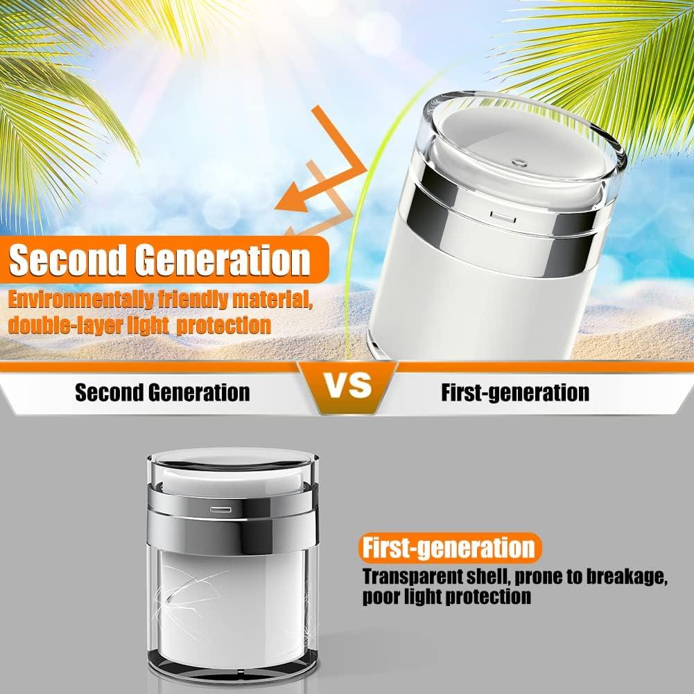 Tarro de bomba sin aire KaiNaDi 50 ml - 2 paquetes