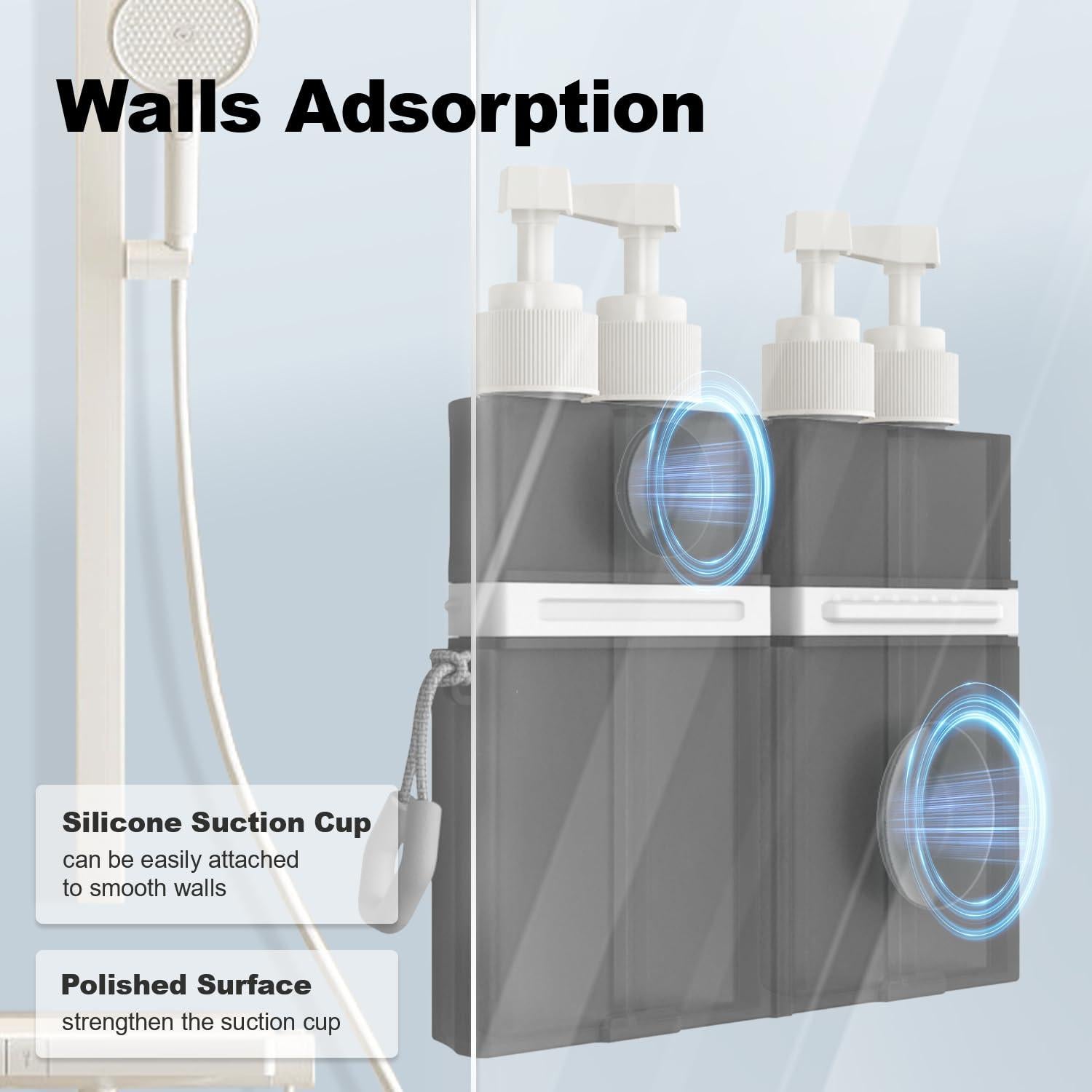 Set de Botellas de Viaje YOTIME 4 en 1 a Prueba de Fugas