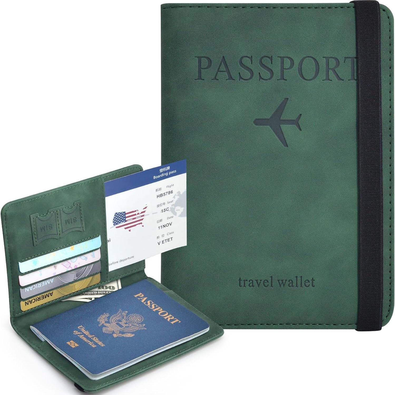 Funda de Pasaporte KAOBAN con Ranuras para Tarjetas y RFID