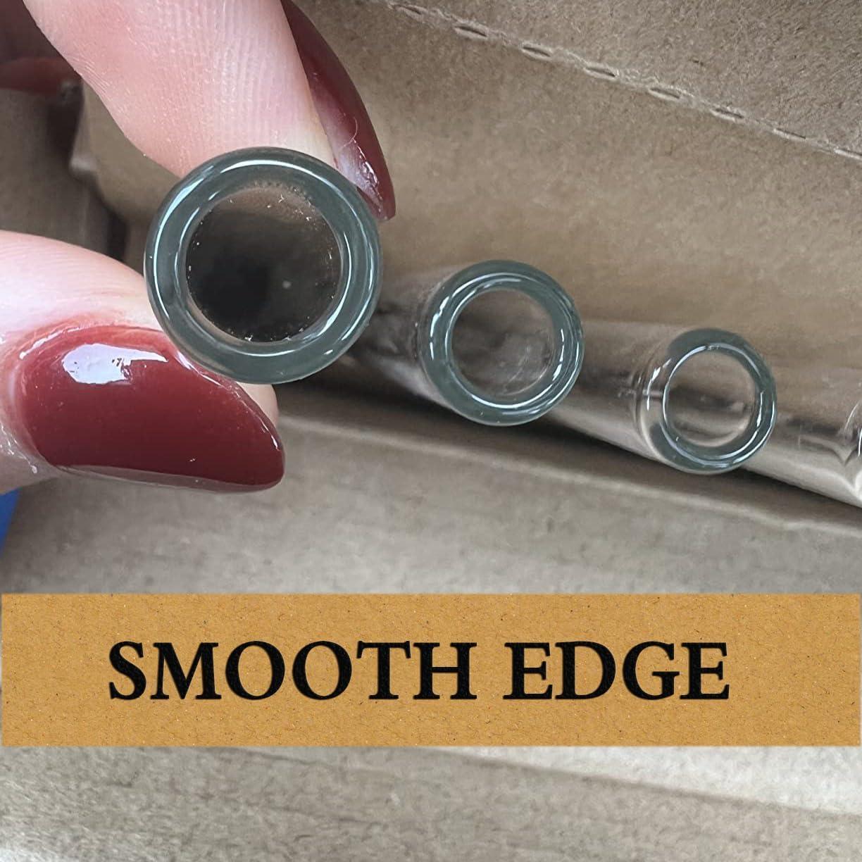 Juego de Popotes de Vidrio Reutilizables Piteno 16 Piezas 21.5cm