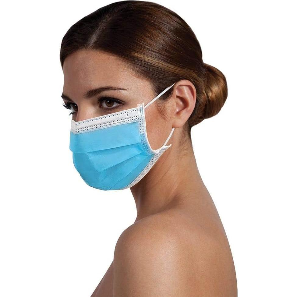 Mascarillas Desechables ForPro 3 Capas Paquete de 50 Unidades