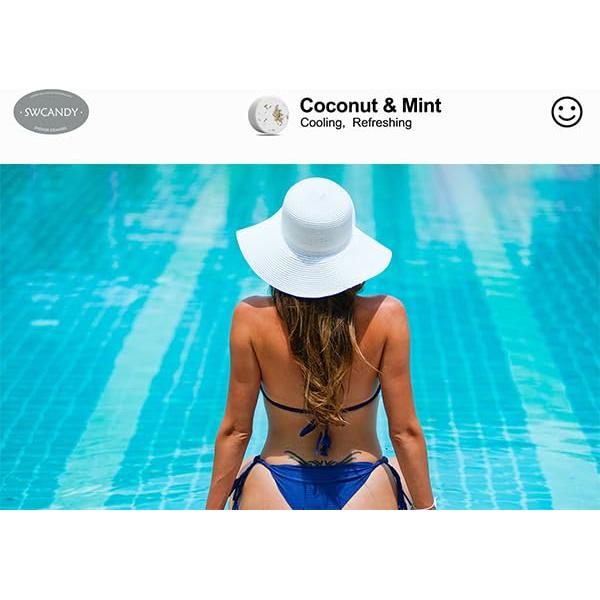 Bombas de Ducha Aromaterapia Coco Menta SWCANDY 8 Pcs