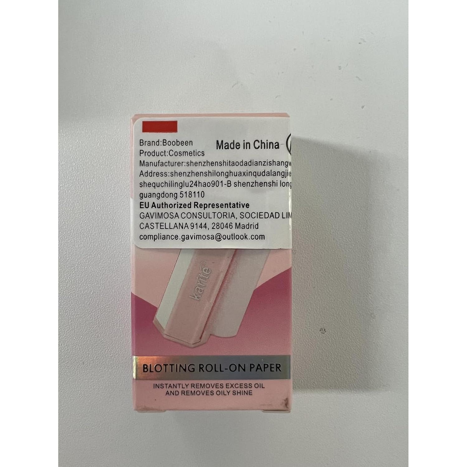 Hojas Absorbentes de Aceite Boobeen para Piel Grasa 1 Cuenta