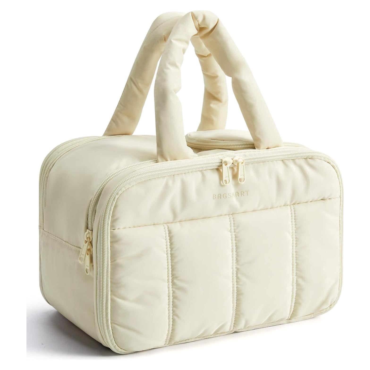 Bolsa de Aseo de Viaje BAGSMART Beige 30x18.5x21 cm