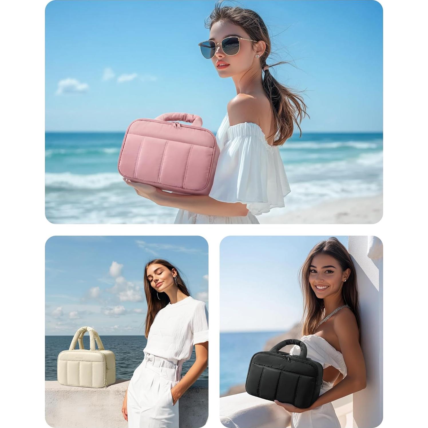 Bolsa de Aseo de Viaje BAGSMART Beige 30x18.5x21 cm