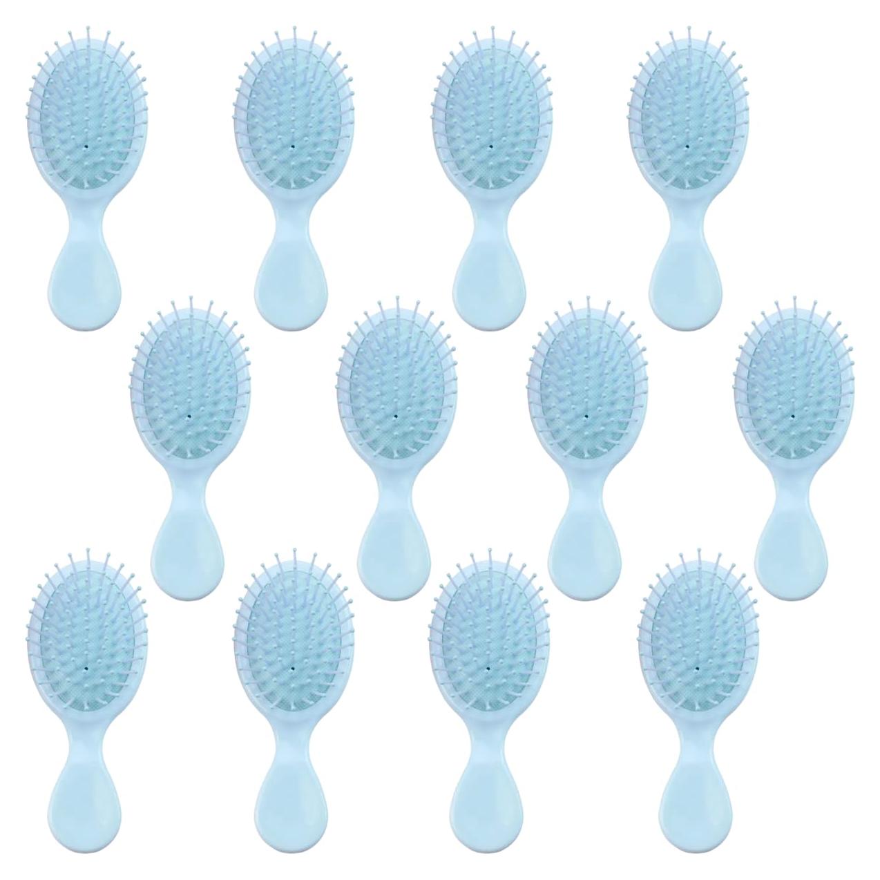 Mini Cepillo Húmedo AESPAKO 12 Piezas Viaje Azul