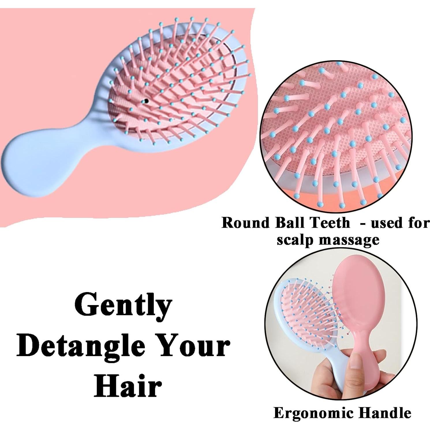 Mini Cepillo Húmedo AESPAKO 12 Piezas Viaje Azul