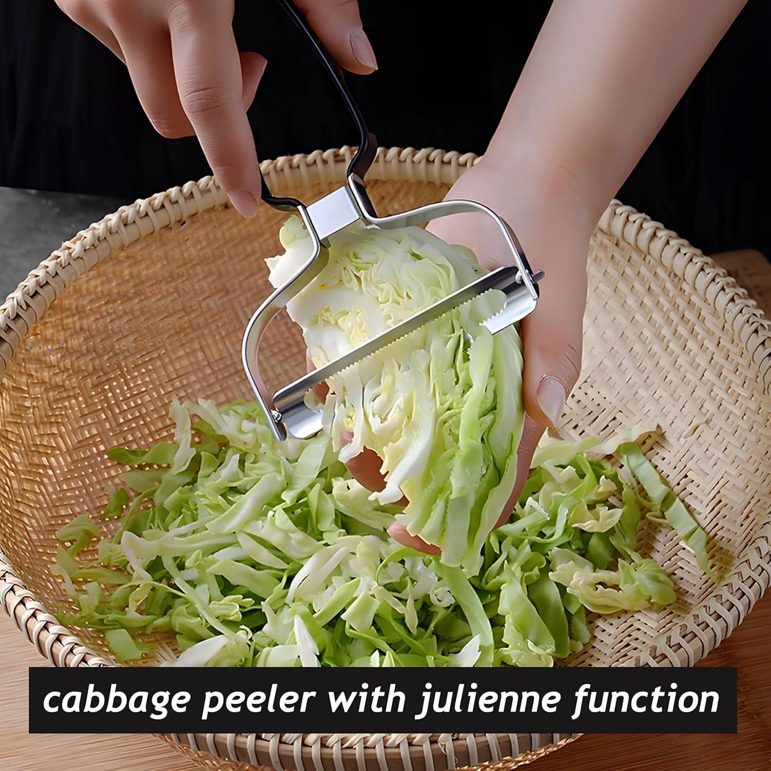 Pelador de Verduras SoKalChw Negro Acero Inoxidable 14.5cm