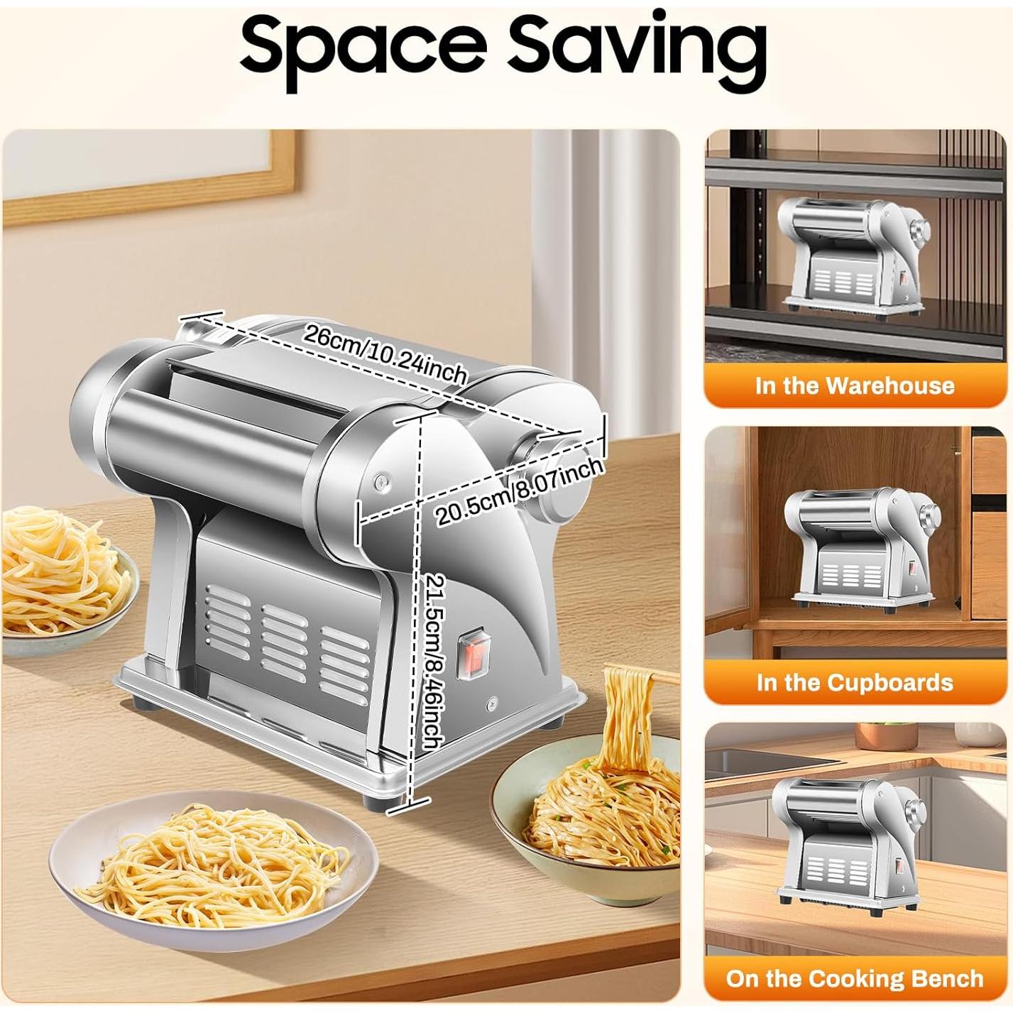 Máquina de Pasta Eléctrica Fenjidrop 110V Acero Inoxidable