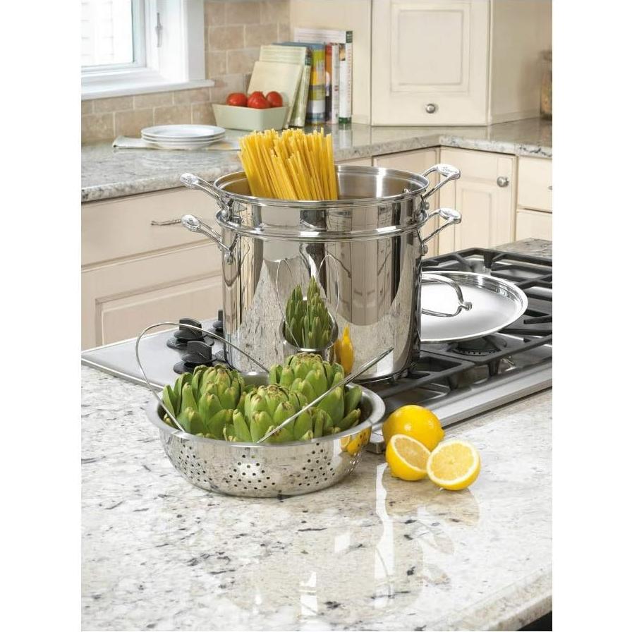 Olla de Cocina Cuisinart 12 Cuartos Acero Inoxidable 77-412P1