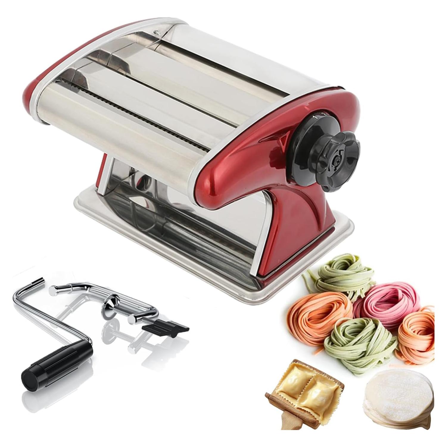 Máquina de Pasta Manual LEONEBEBE Acero Inoxidable 2mm 4mm