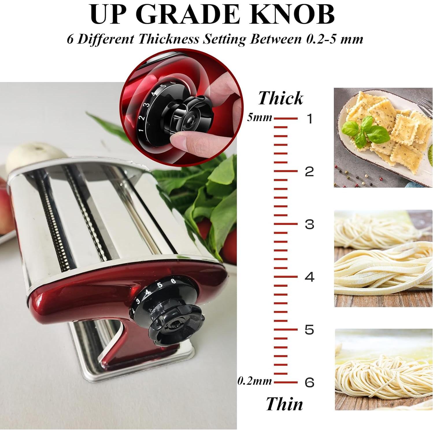 Máquina de Pasta Manual LEONEBEBE Acero Inoxidable 2mm 4mm