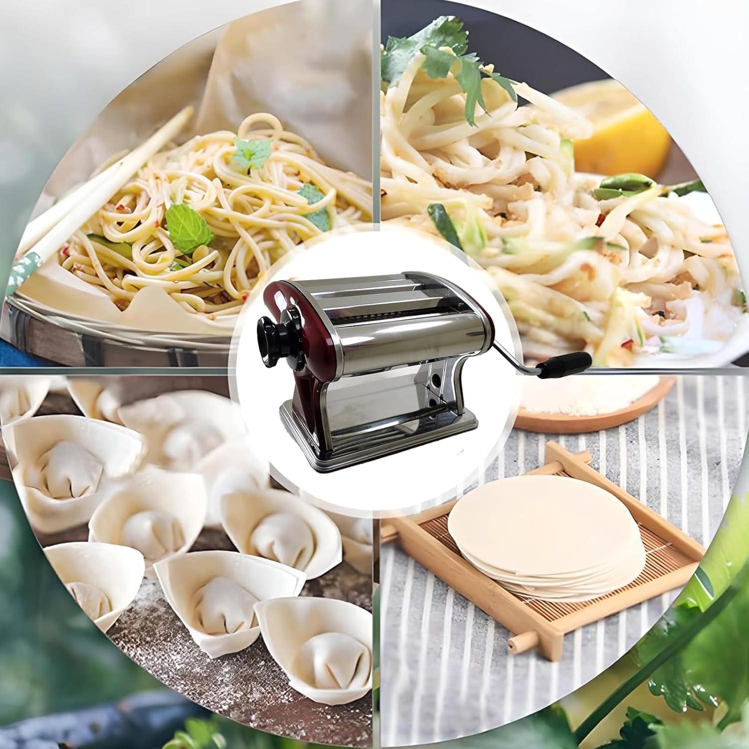 Máquina de Pasta Manual LEONEBEBE Acero Inoxidable 2mm 4mm