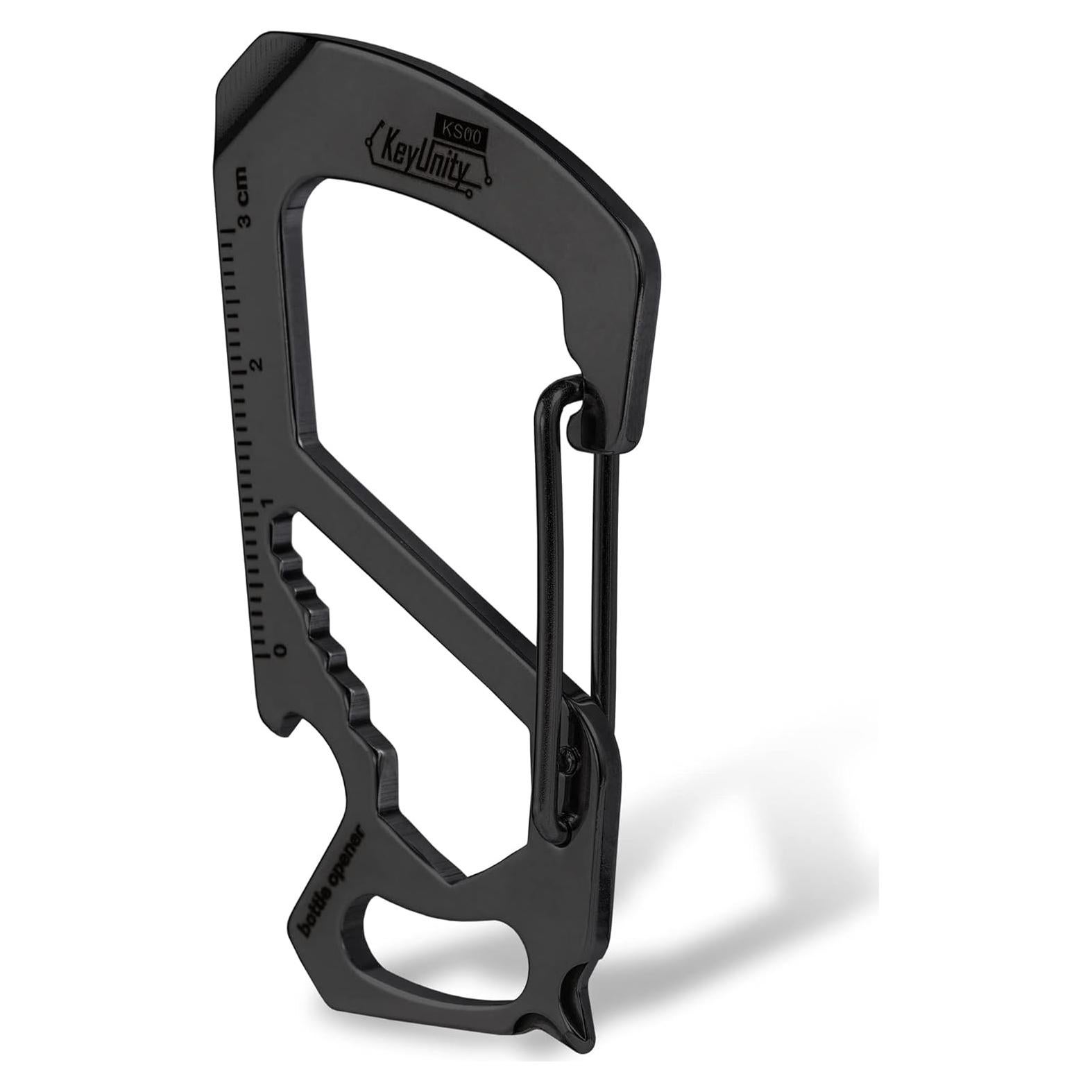 Multiherramienta Clip Carabina KeyUnity KS00 Acero Inoxidable 7 en 1