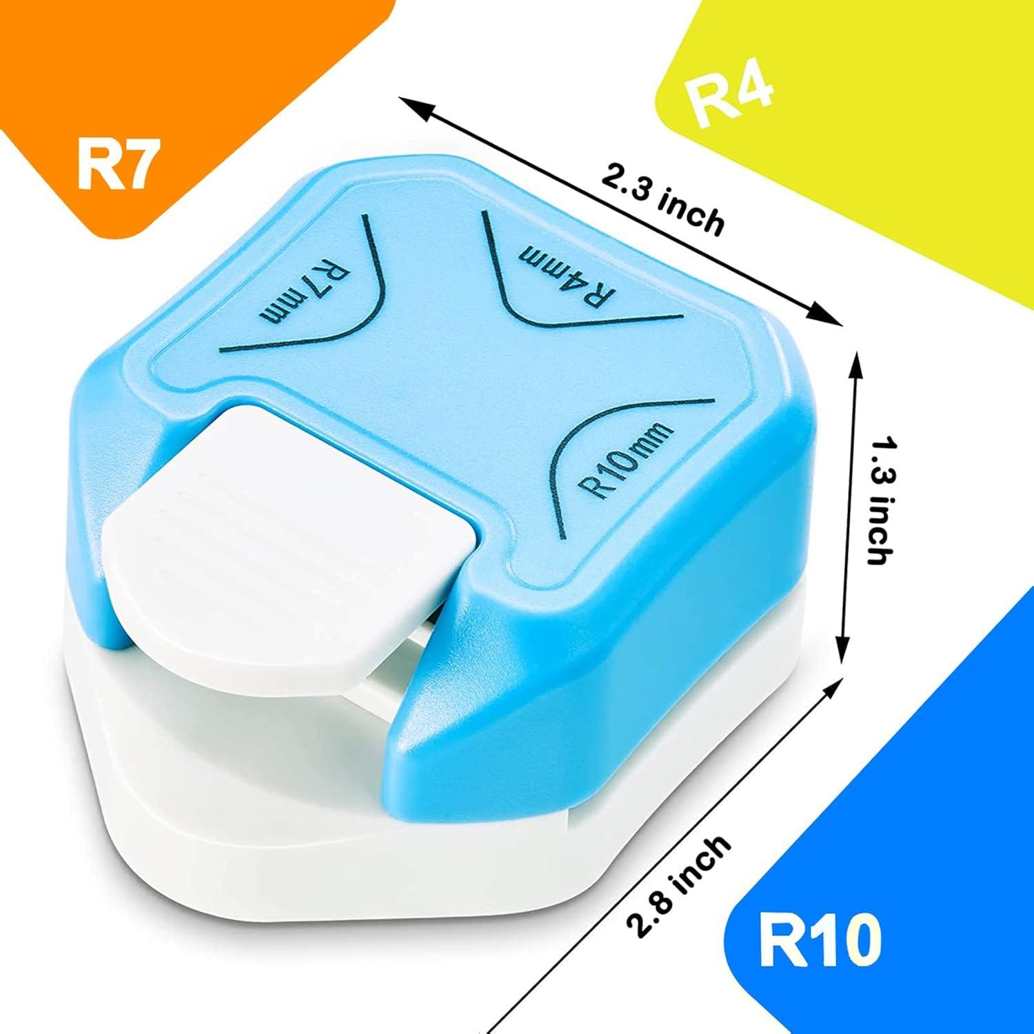 Perforadora de Esquinas 3 en 1 WSYhomie R4mm R7mm R10mm