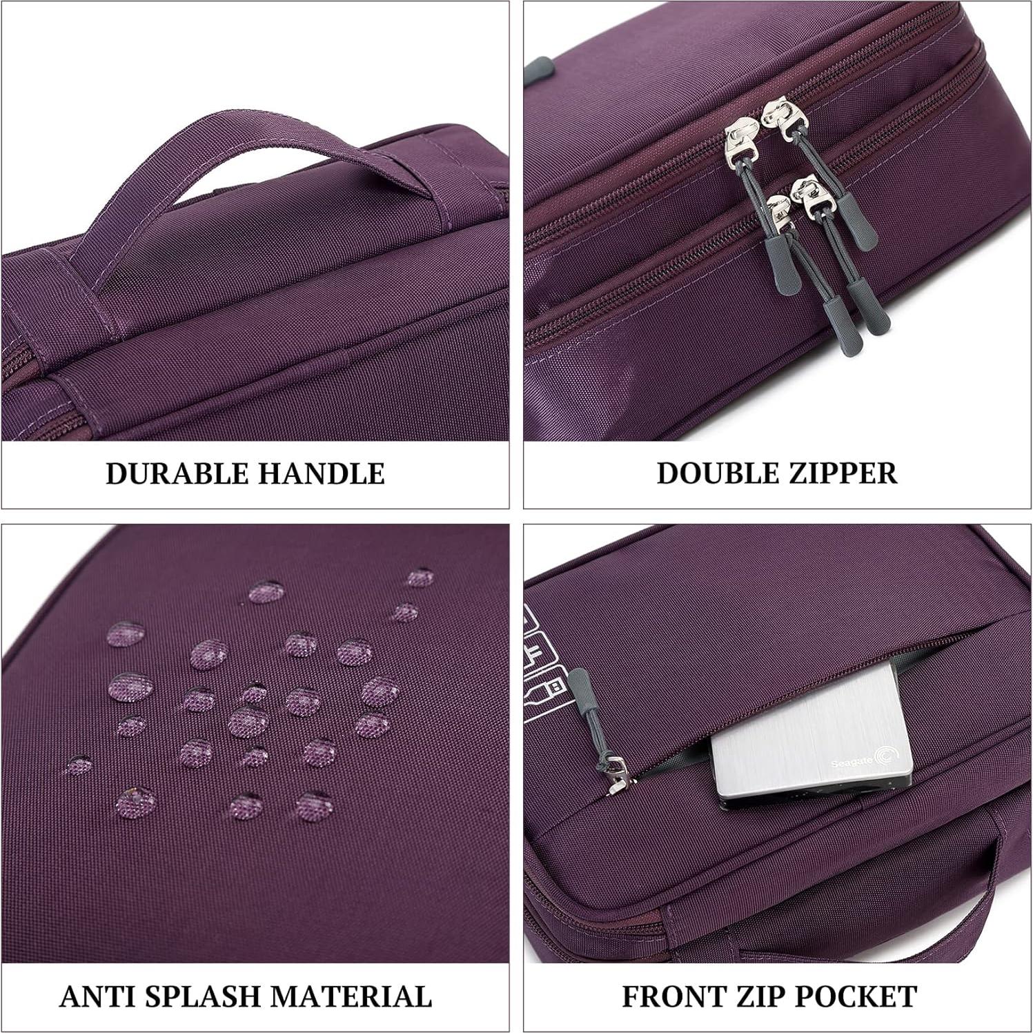 Organizador de Cargador Portátil MIRLEWAIY Doble Capa Negro