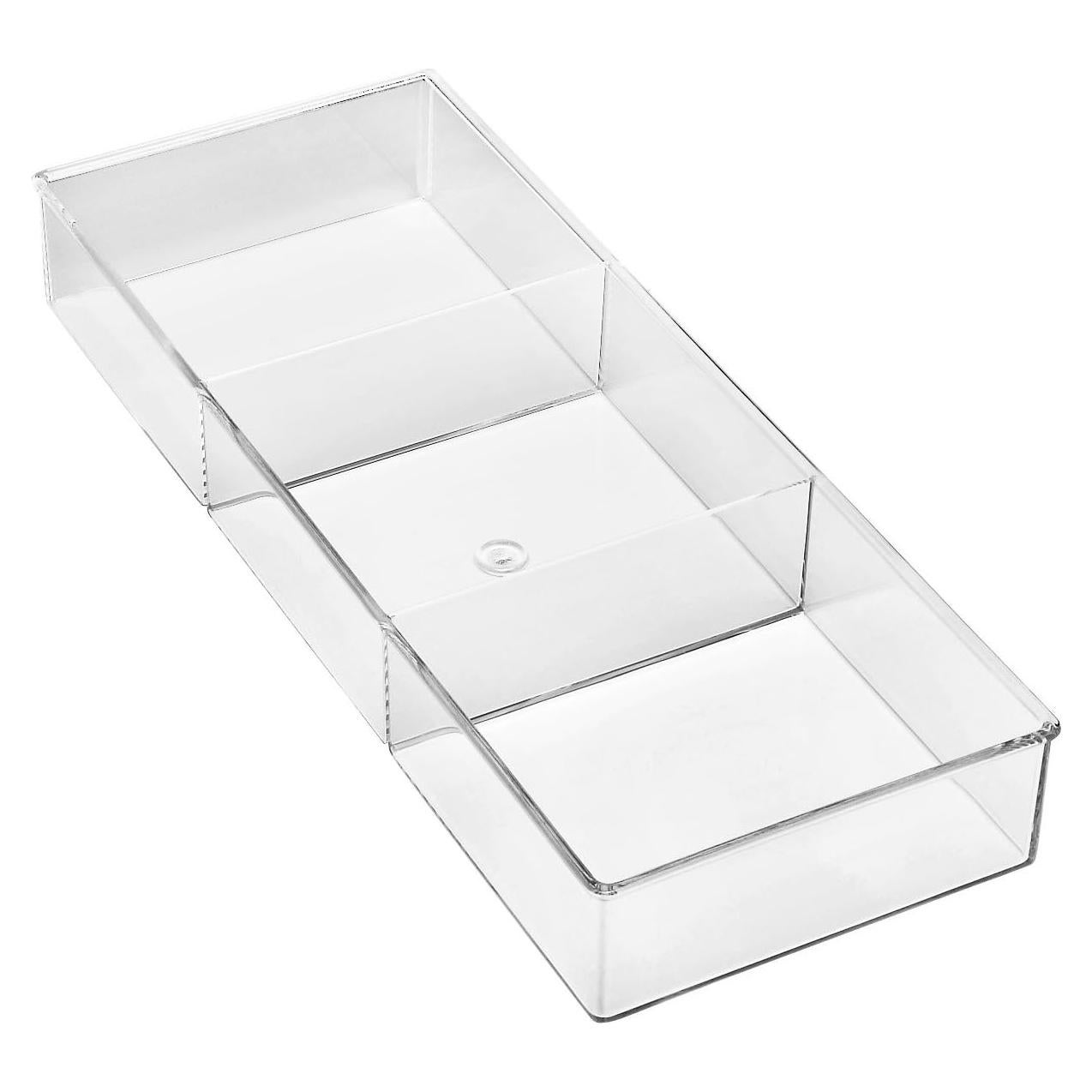 Organizador de Cajones 3 Secciones Whitmor Transparente
