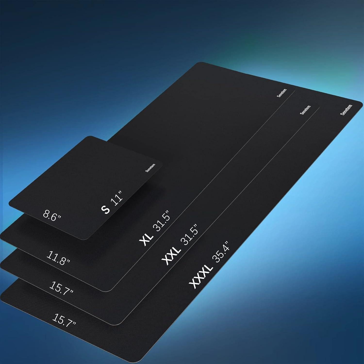 Alfombrilla de Ratón Senetem AMT01 Negra 28x21.8 cm Antideslizante