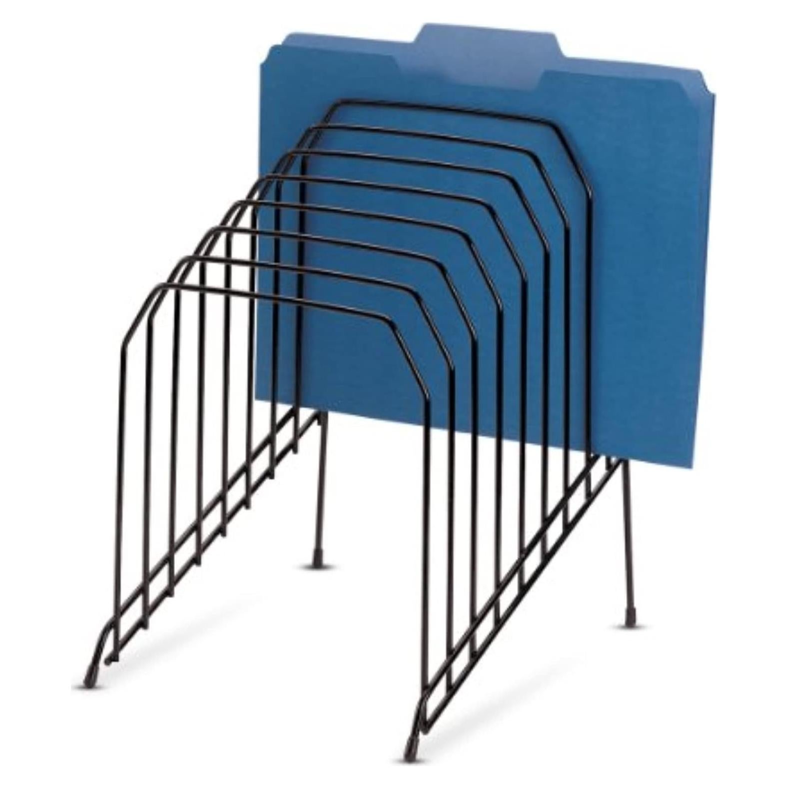 Caddy de Alambre Inclinado Officemate 8 Compartimentos Negro