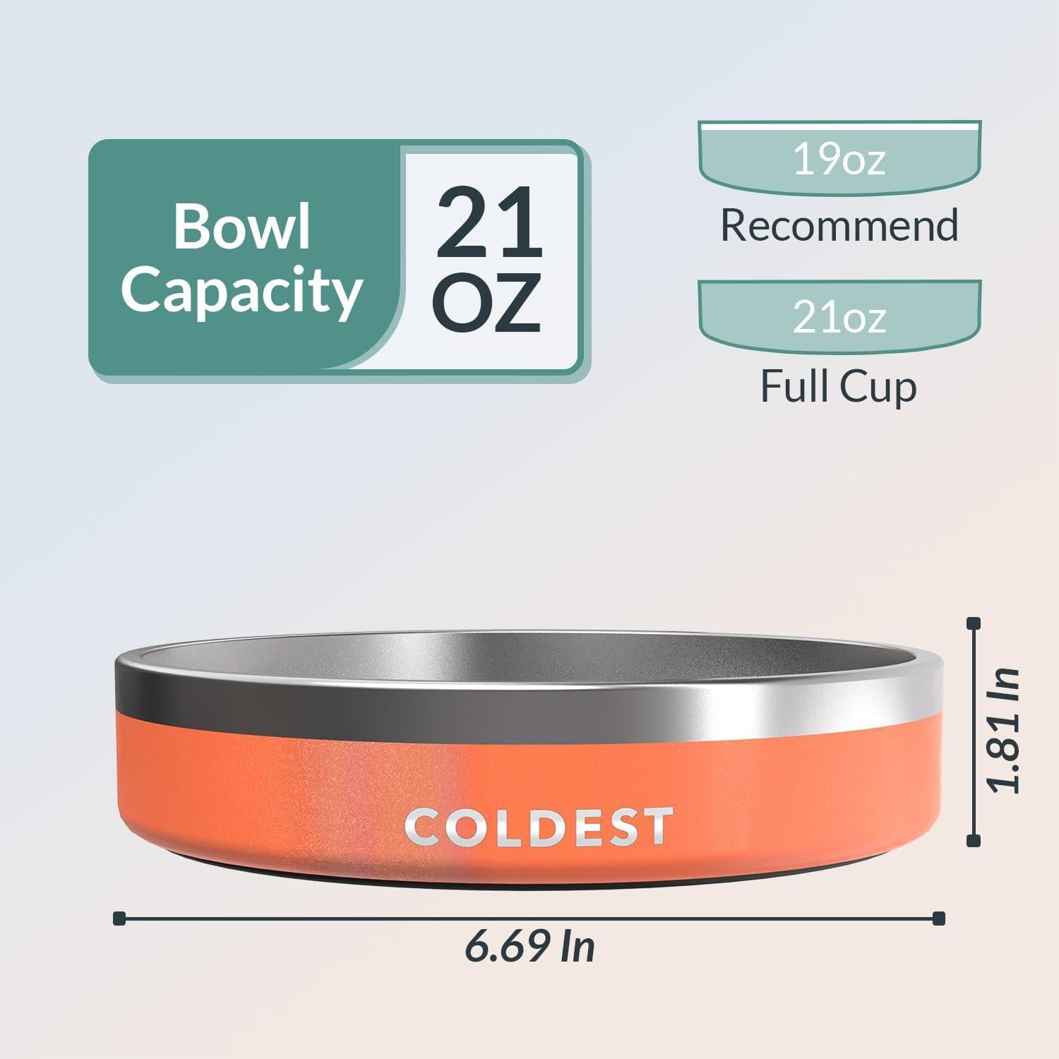 Tazón para Perros The Coldest Water 620 ml Antideslizante