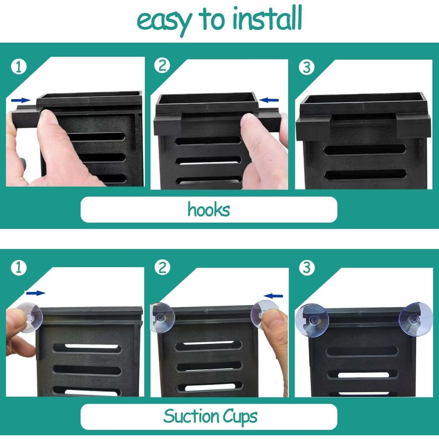 Tazas Colgantes para Acuarios QICIKRASE 2 PCS Soporte Plantas