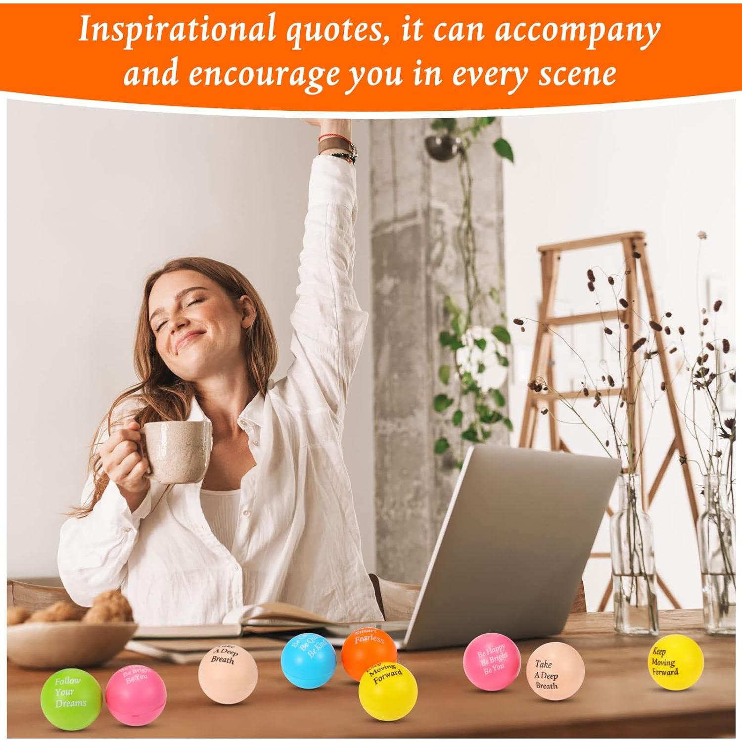 60 Pelotas de Estrés Motivacionales Aoriher - Alivio de Ansiedad