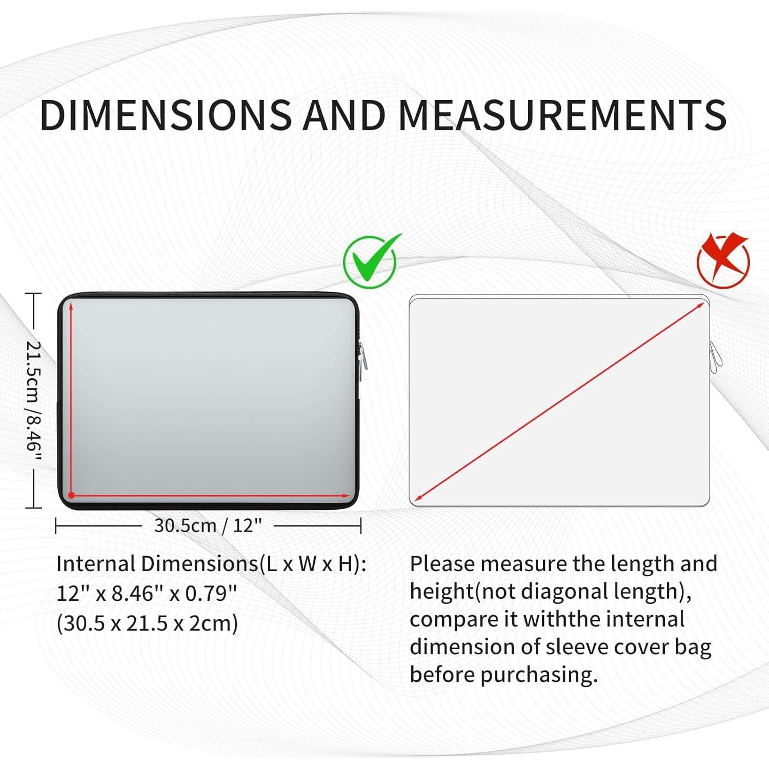 Funda Protectora RAINYEAR para Laptop 11-11.6" Negra