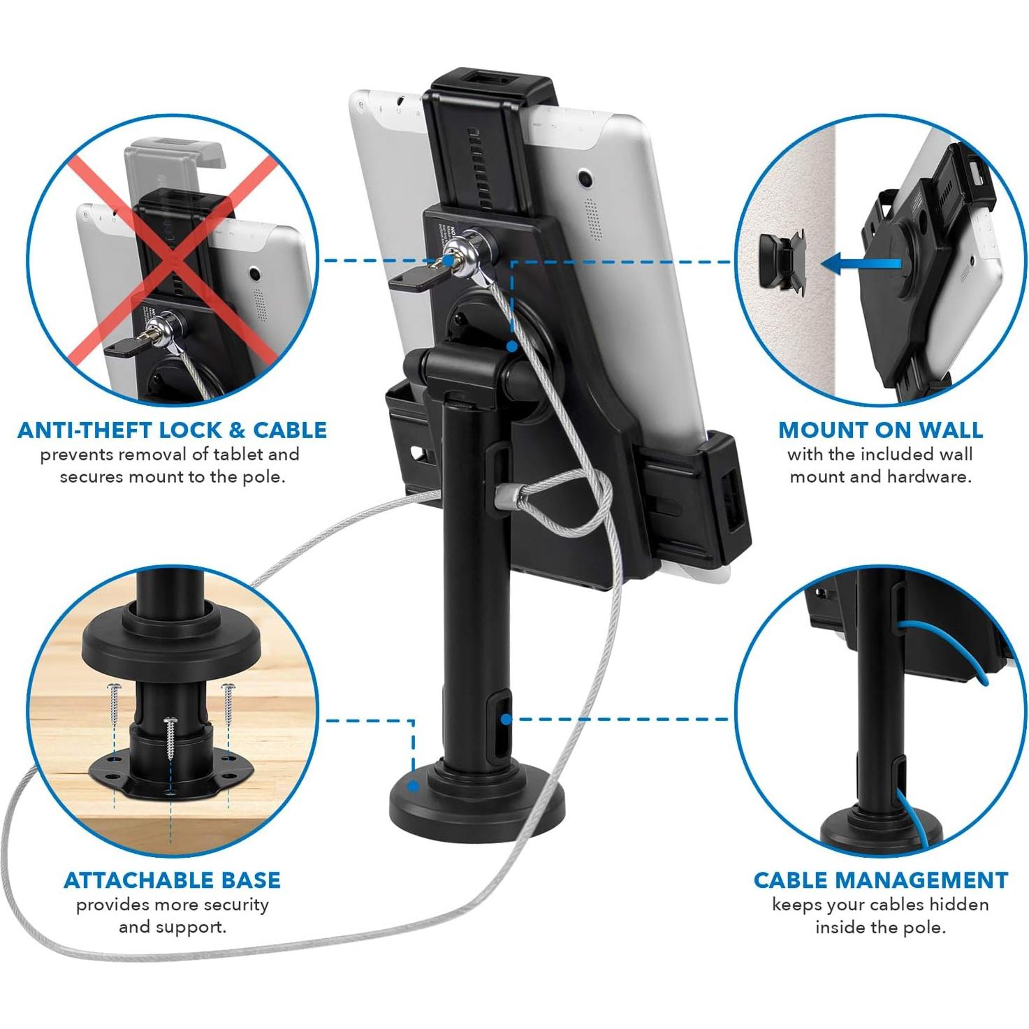 Soporte de Kiosco para Tableta Mount-It! MI-3784 Universal 7.9-10.5"
