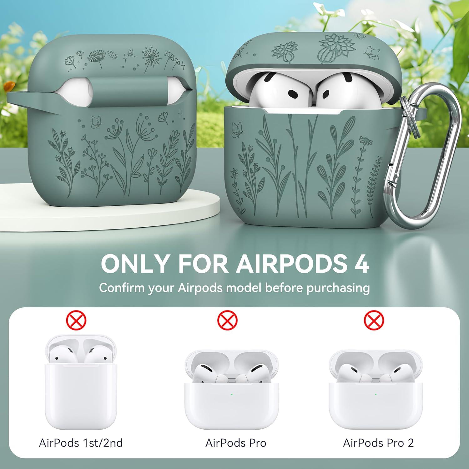 Funda de Silicona para AirPods 4 CityMore Verde Bosque