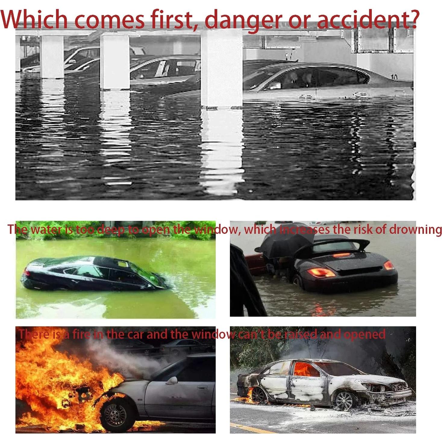 Martillo de Seguridad y Cortador de Cinturón Uncakil 2 en 1