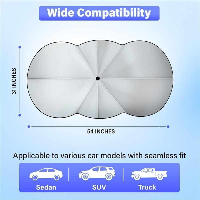 Sombrilla para Parabrisas EcoNour 145x77.5cm Protección UV