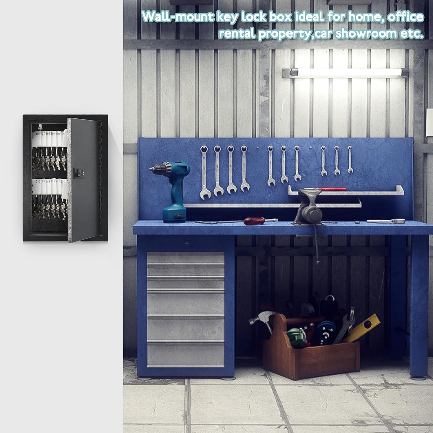 Armario de Llaves KYODOLED con Cerradura para 40 Llaves