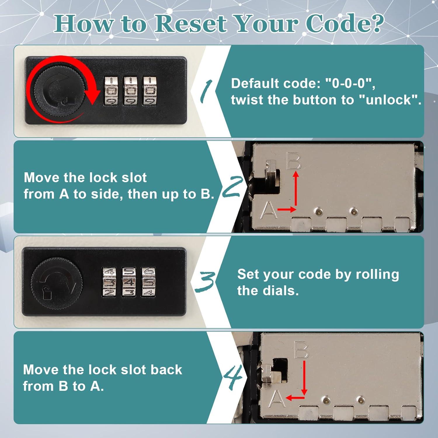 Armario de Llaves KYODOLED con Cerradura para 40 Llaves