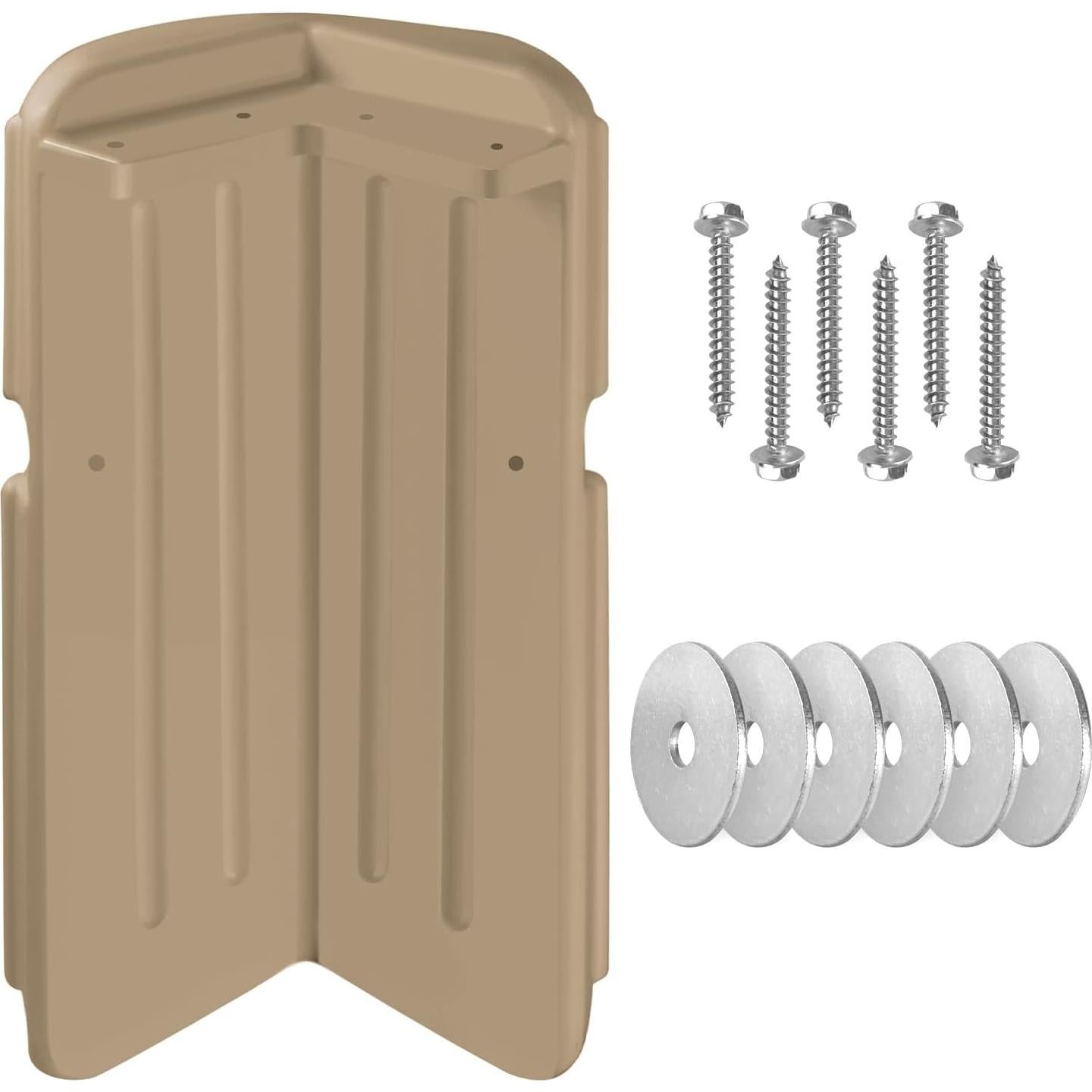 Bumper de esquina de muelle JYINCPED 38x15cm Beige UV
