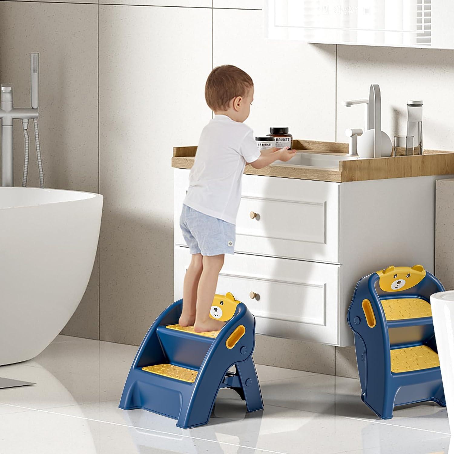 Escalera Plegable para Niños TPN CF123 Antideslizante 2 Pasos