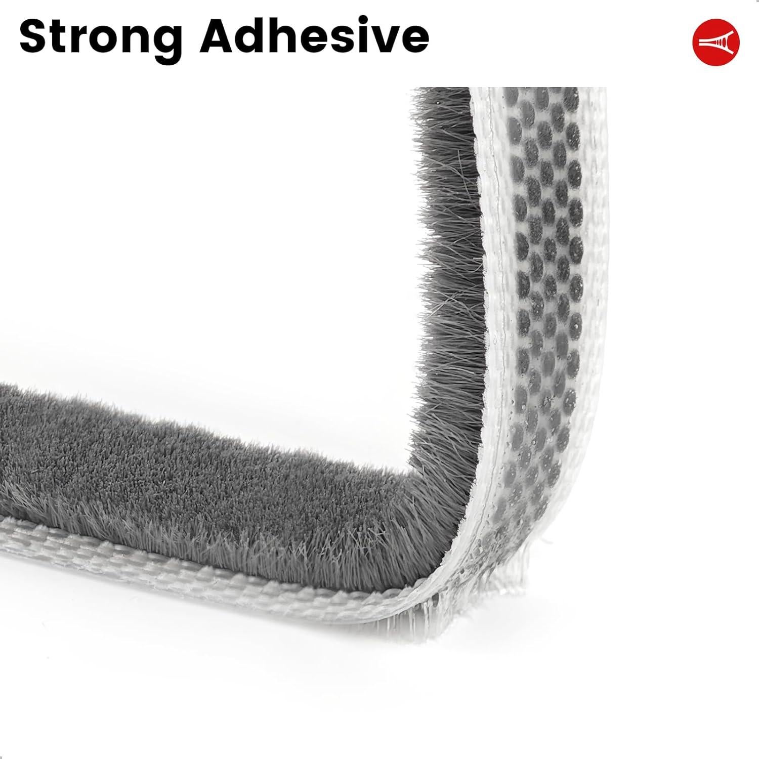 Tira de Sellado de Cepillo Topiverse 5.03 m Gris A Prueba de Clima