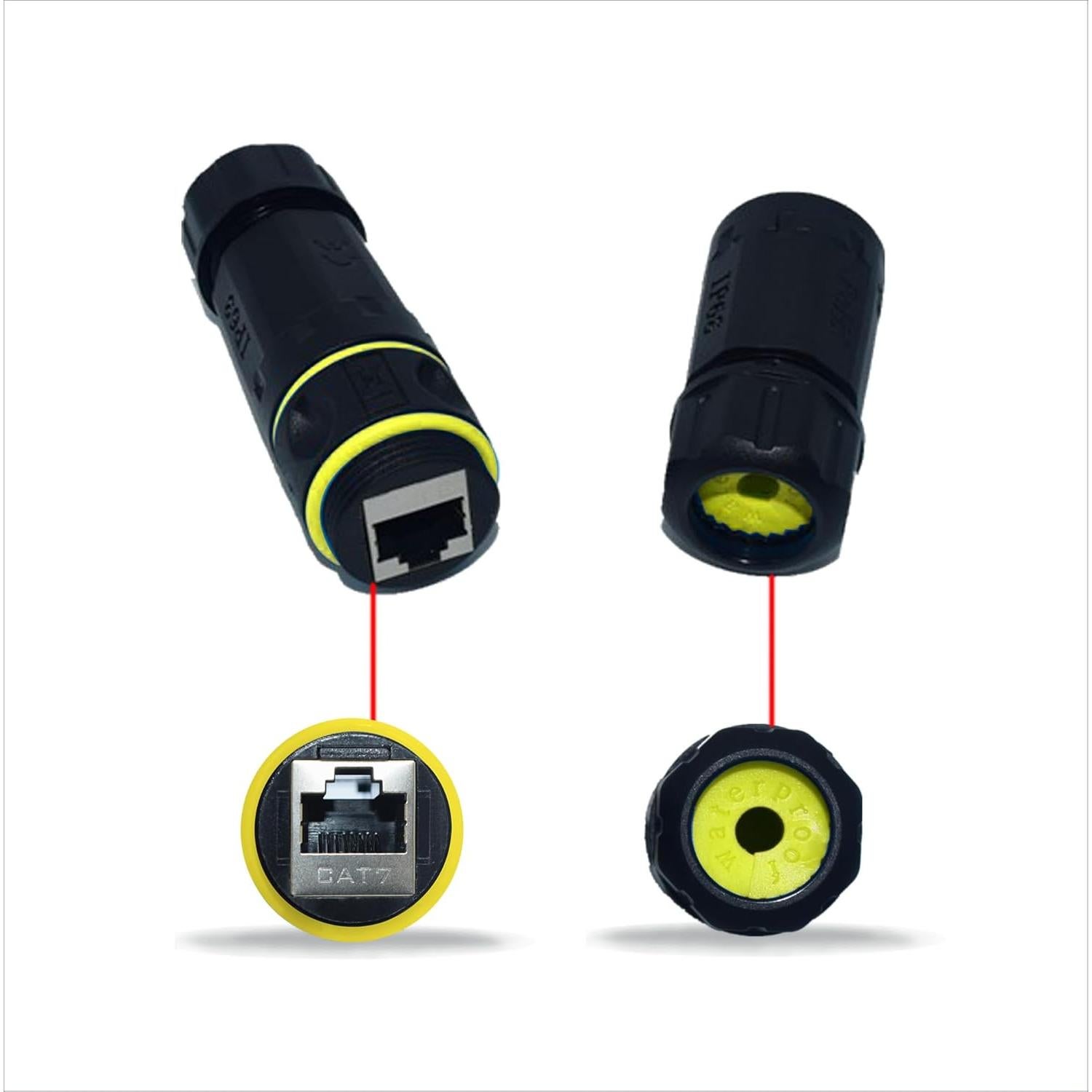 Acoplador RJ45 Cat7 ZUZONG IP68 a Prueba de Agua 10GB