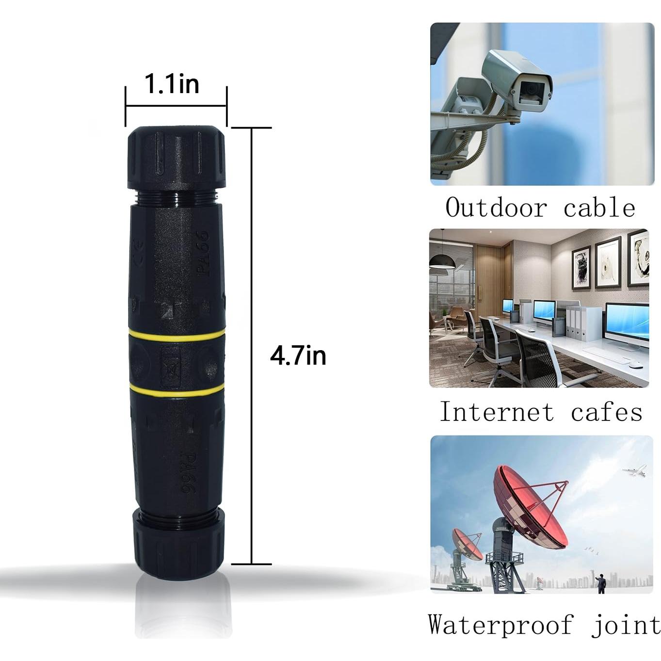 Acoplador RJ45 Cat7 ZUZONG IP68 a Prueba de Agua 10GB
