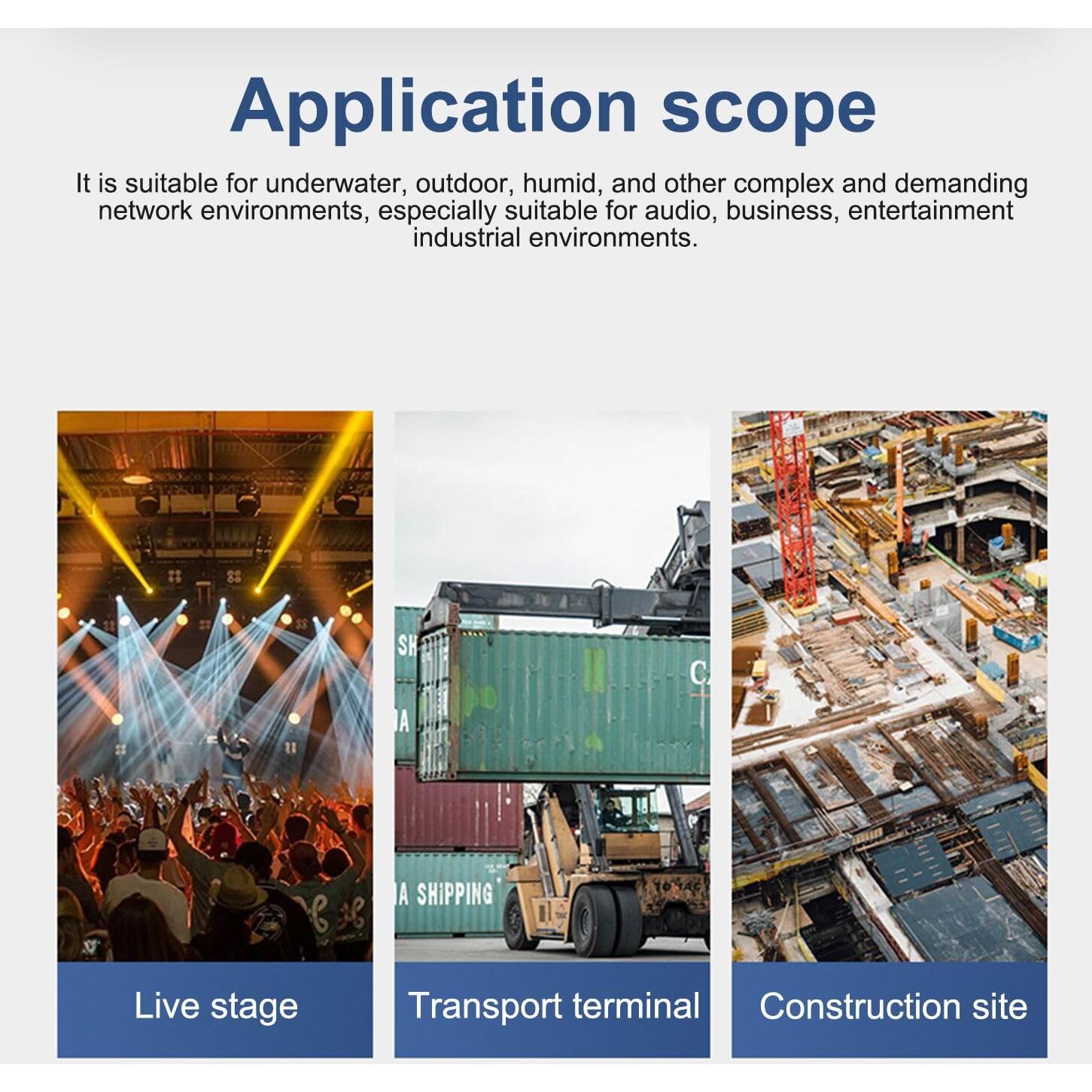 Acoplador RJ45 Cat7 ZUZONG IP68 a Prueba de Agua 10GB